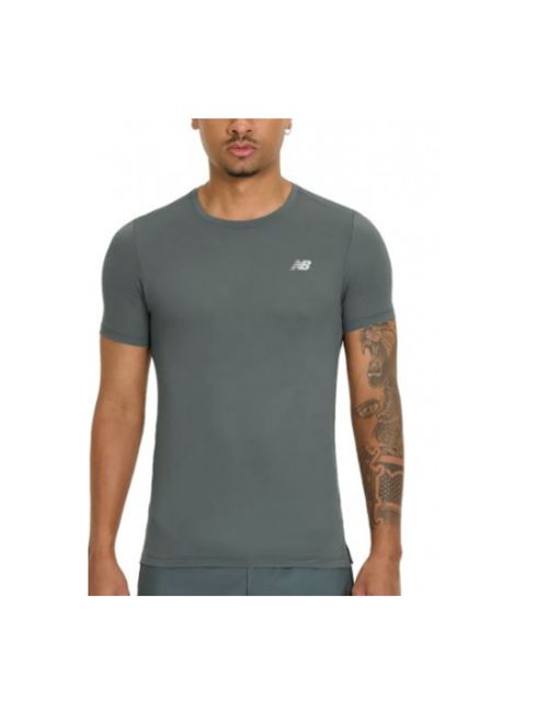 Camiseta New Balance Sport Essentials Masculina - Cinza
