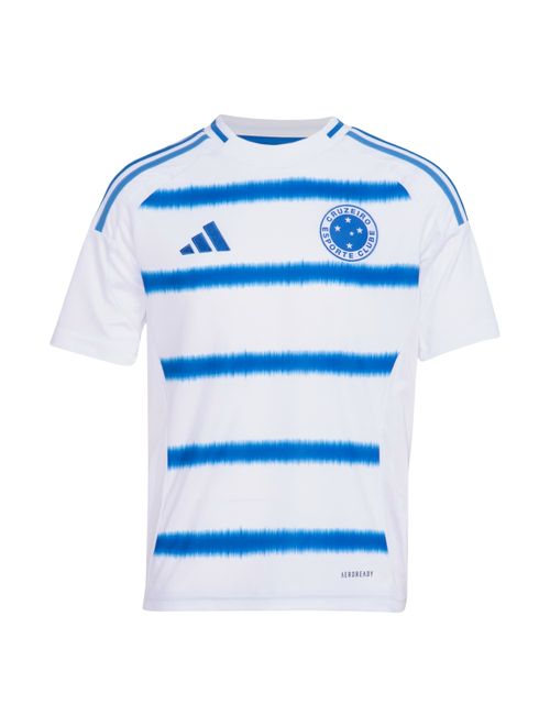 Camisa Cruzeiro II 25/26 Adidas Infantil - Branca/Azul
