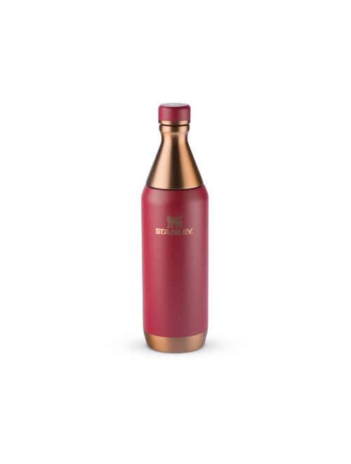 Garrafa Térmica Stanley Slim Bottle 591Ml Unissex - Vermelha/Bronze
