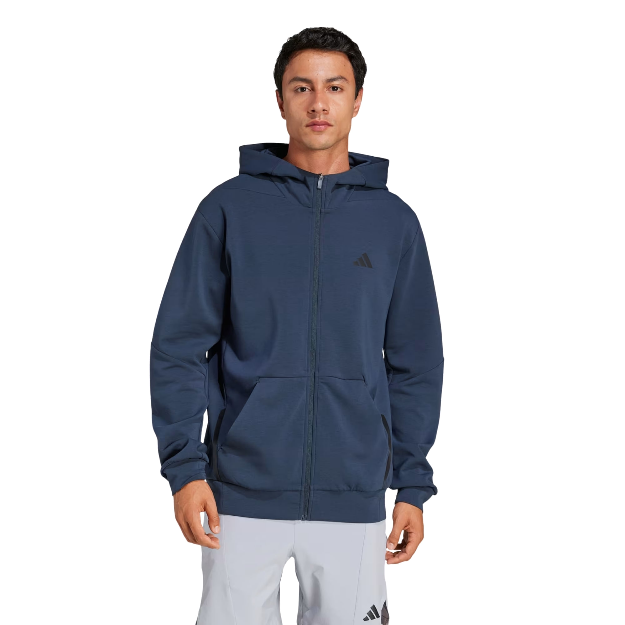 Jaqueta Com Capuz Adidas Designed For Training Masculina - Marinho