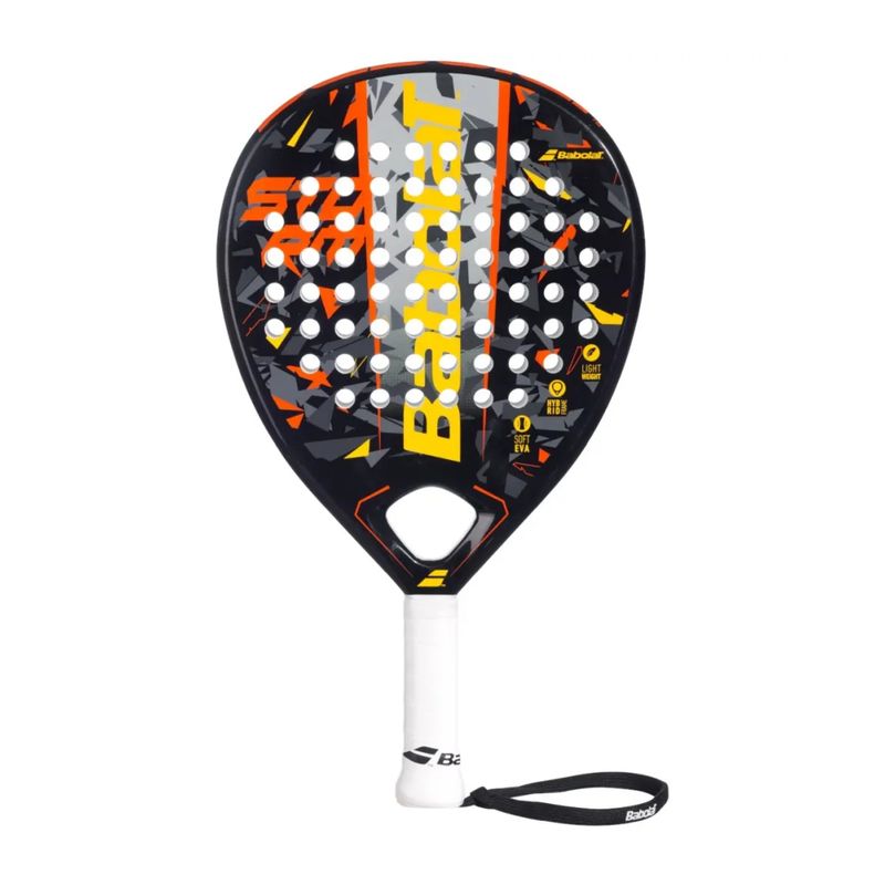 raquete-de-padel-babolat-storm-unissex-preta-laranja