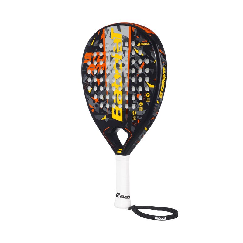raquete-de-padel-babolat-storm-unissex-preta-laranja