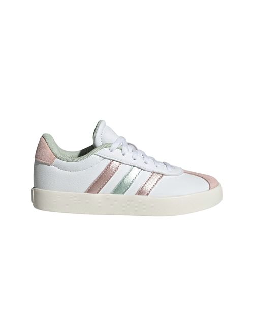 Tênis Adidas Vl Court 3.0 Infantil - Branco/Rosa
