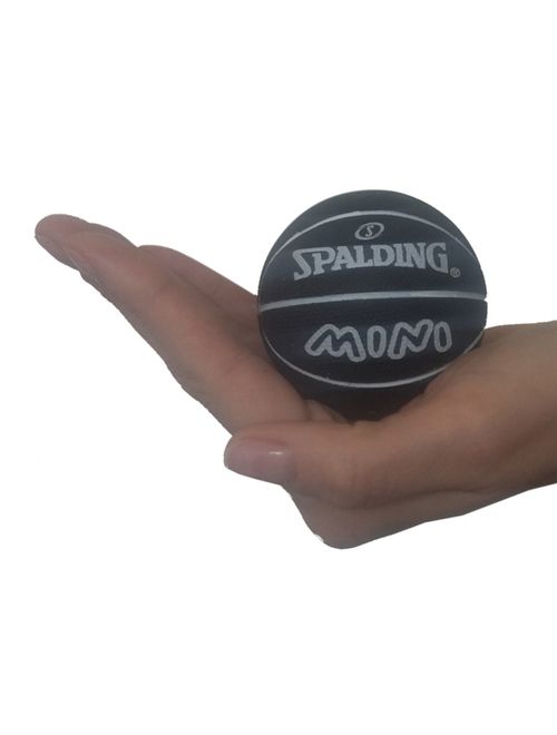 Mini Bola Basquete Spalding Spaldeen Unissex - Preta