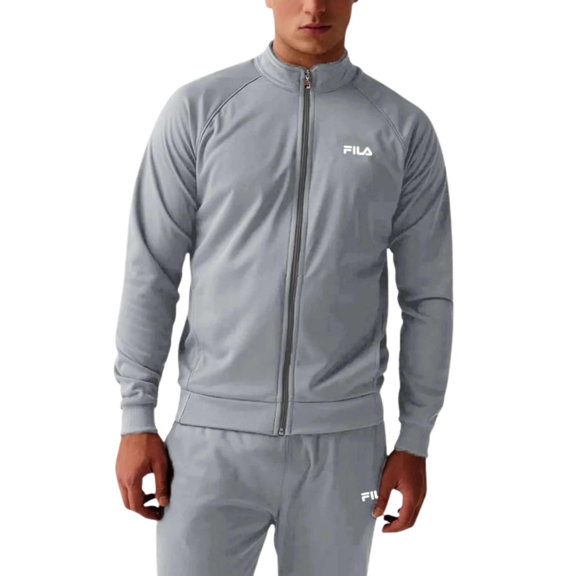FILA ジャケット Mサイズ グレー Agasalho Fila Essentials Masculino - Cinza - Bayard Esportes
