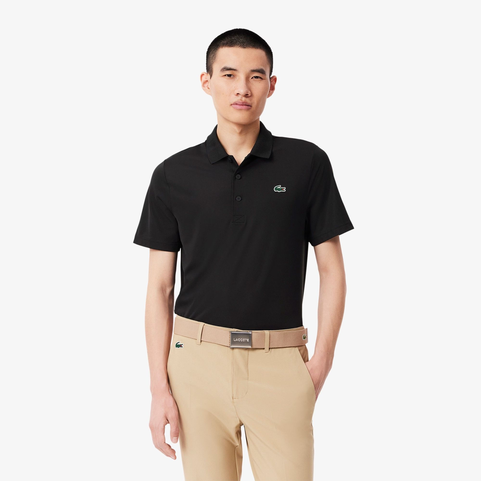 Camisa Polo Lacoste Regular Masculina - Preta