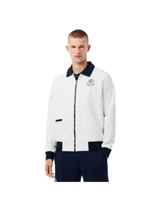 Jaqueta Lacoste Heritage Ultra Dry Masculina - Branca/Azul