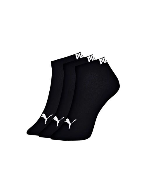 Kit Meia Puma Cano Curto 3 Pares Unissex - Preta