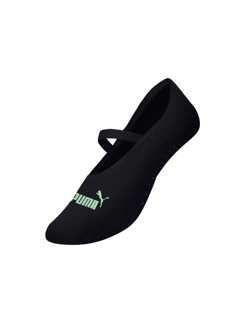 Meia Sapatilha Puma Antiderrapante Feminina - Preta/Verde