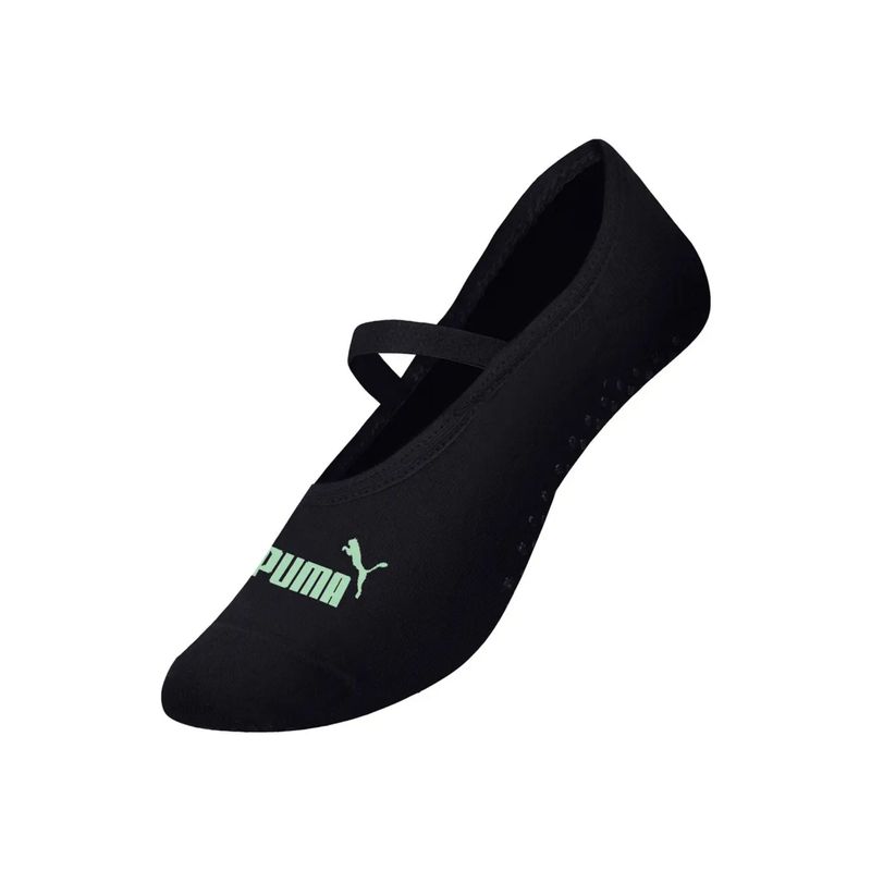 meia-sapatilha-puma-antiderrapante-feminina-preta-verde