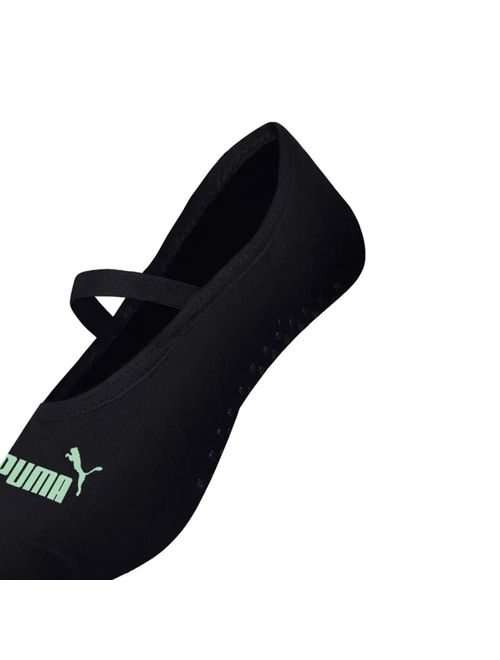 Meia Sapatilha Puma Antiderrapante Feminina - Preta/Verde