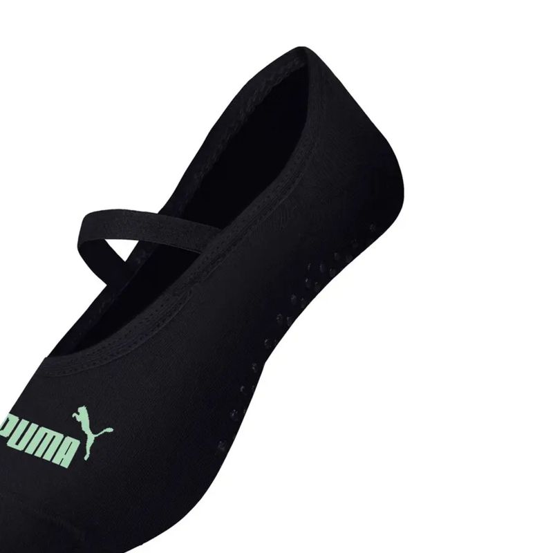 meia-sapatilha-puma-antiderrapante-feminina-preta-verde