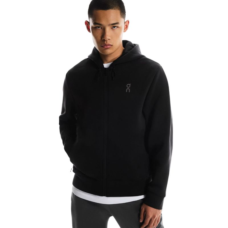 jaqueta-com-capuz-on-running-focus-tec-zip-hoodie-masculina-preta