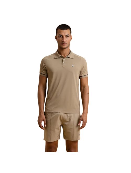Camisa Polo Slyce On Season Tm Masculina - Caqui
