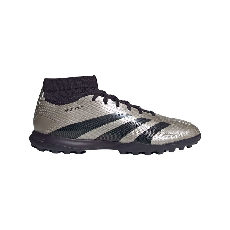 chuteira-society-adidas-cano-medio-predator-league-24-unissex-prata-preta