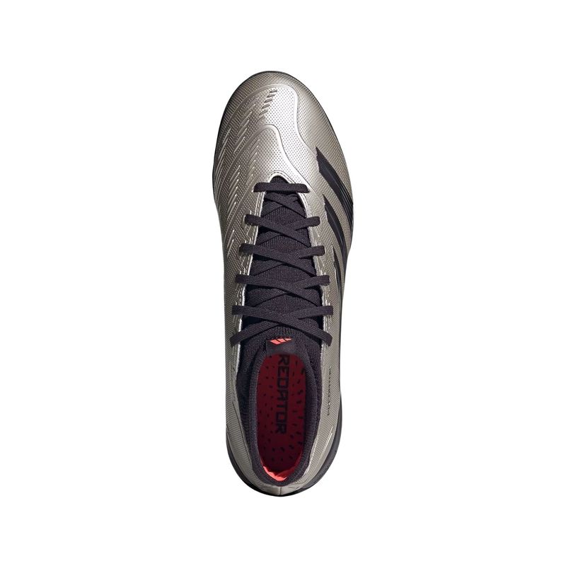chuteira-society-adidas-cano-medio-predator-league-24-unissex-prata-preta
