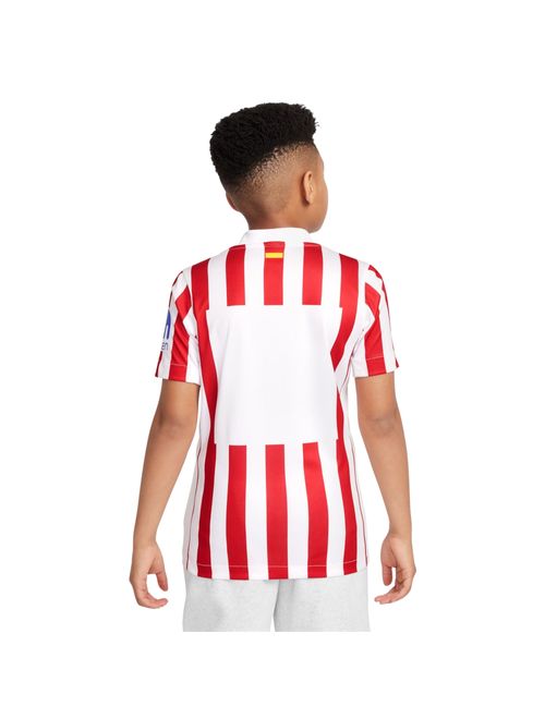 Camisa Atlético De Madrid I 25/26 Nike Torcedor Pro Infantil - Vermelha/Branca