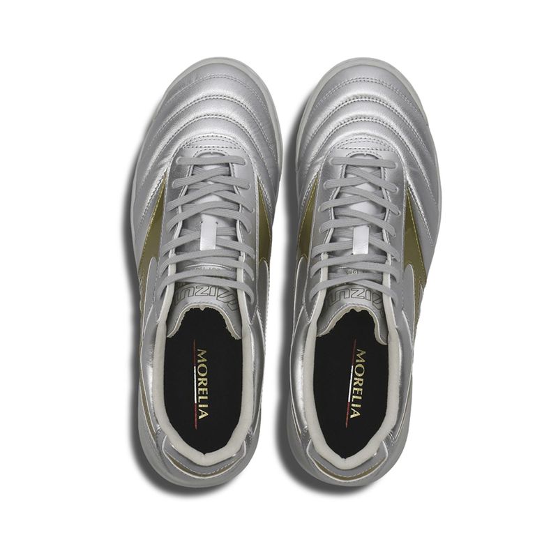 chuteira-society-mizuno-morelia-elite-ii-pro-as-masculina-prata-dourada