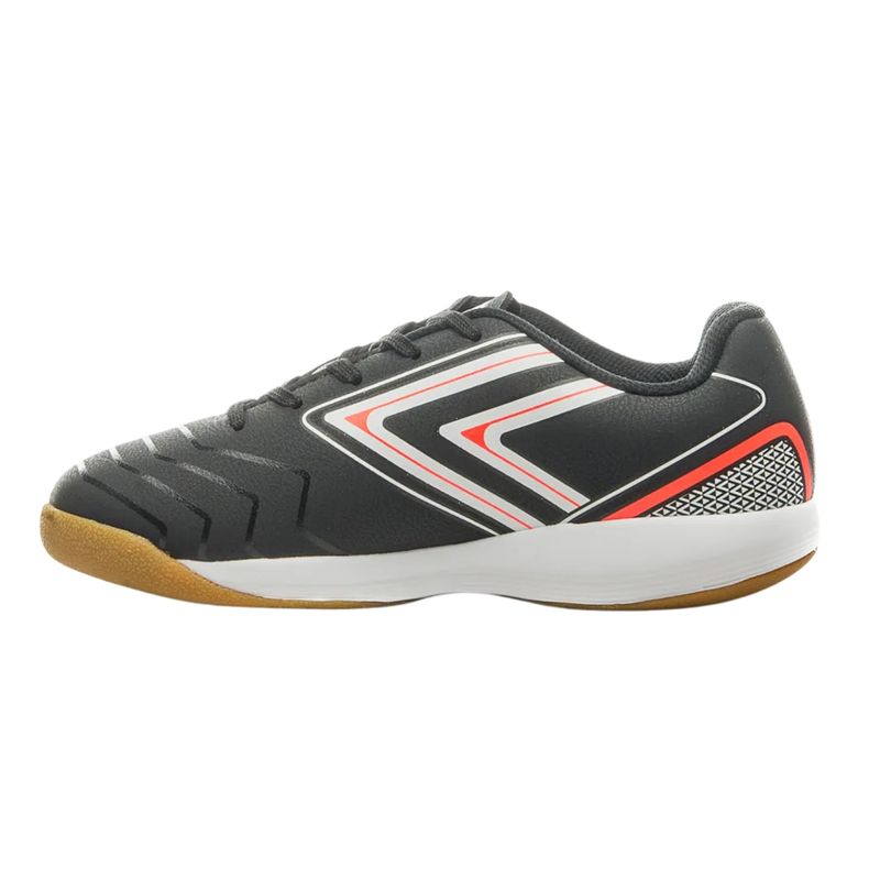 Chuteira-Futsal-Umbro-Pro-5-Jr-Unissex---Preta-Laranja