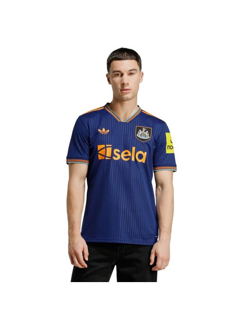 Camisa Newcastle United III 25/26 Adidas Torcedor Masculina - Azul/Laranja