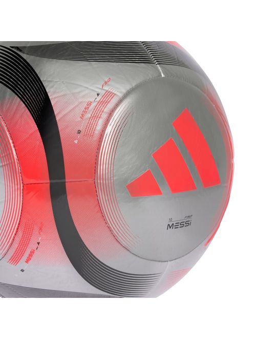 Bola Adidas Messi Clb Unissex - Prata/Vermelha