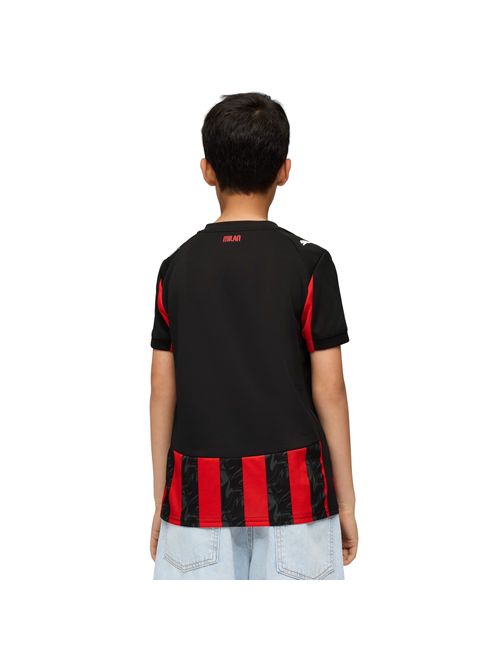 Camisa Ac Milan I 25/26 Puma Torcedor Infantil - Preta/Vermelha