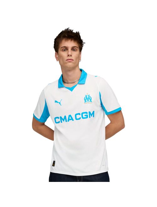 Camisa Olympique De Marseille I 25/26 Puma Masculina - Branca