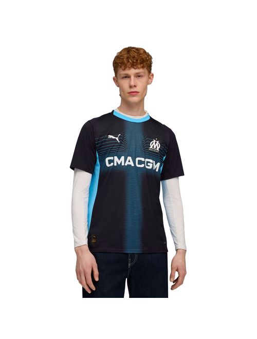 Camisa Olympique De Marseille 25/26 II Puma Masculina - Preta/Azul