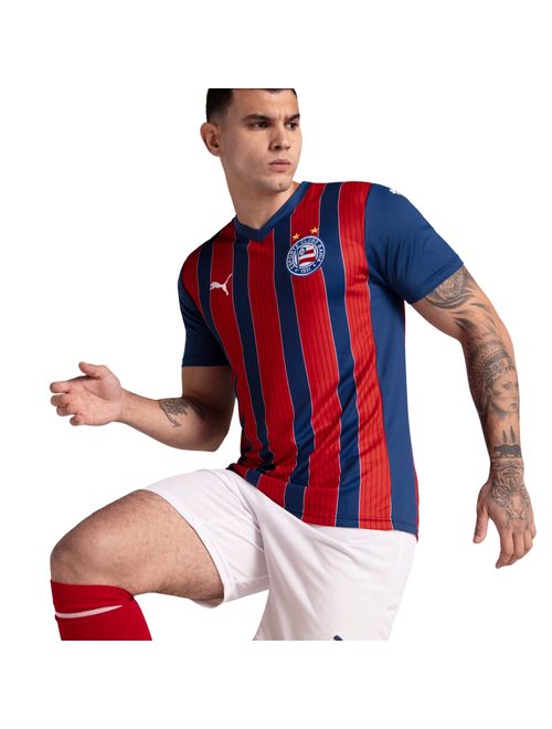 Camisa Bahia II 25/26 Puma Masculina - Azul/Vermelha