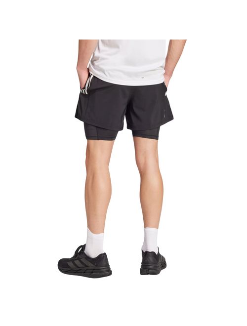 Shorts Adidas The Run Climacool 5 2In1 Masculino - Preto
