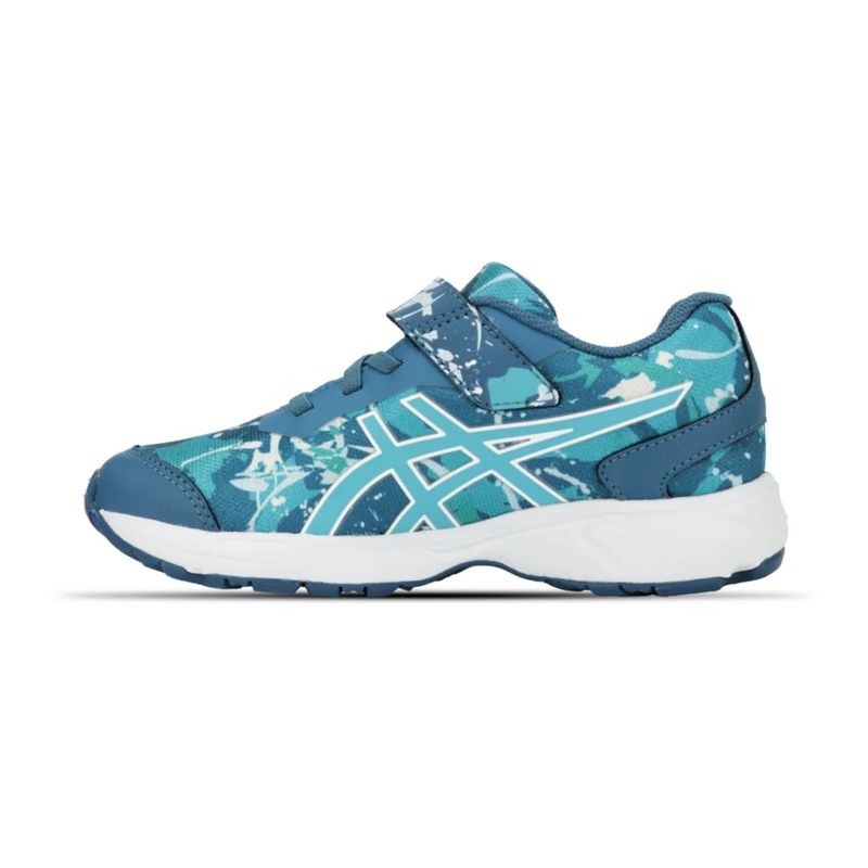 tenis-asics-fantasy-4-infantil-azul-branco