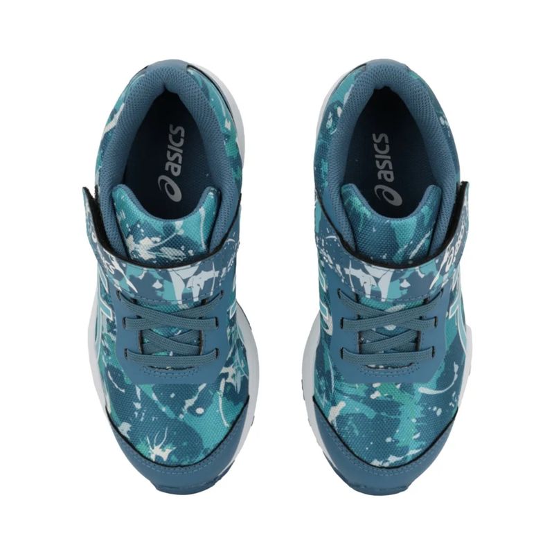 tenis-asics-fantasy-4-infantil-azul-branco