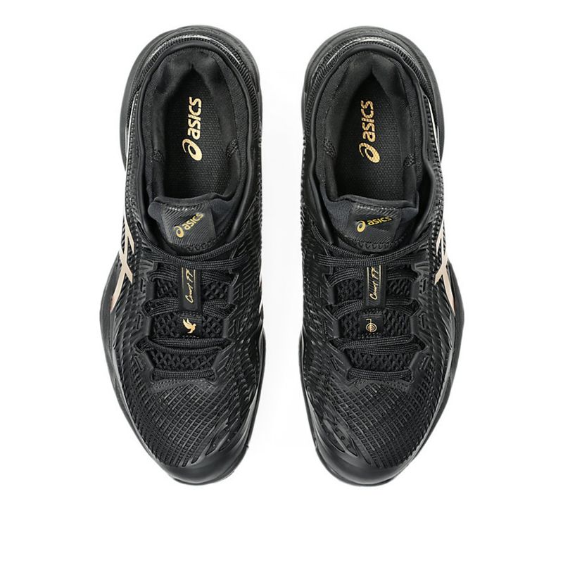 tenis-asics-court-ff-3-novak-clay-night-energy-masculino-preto-dourado