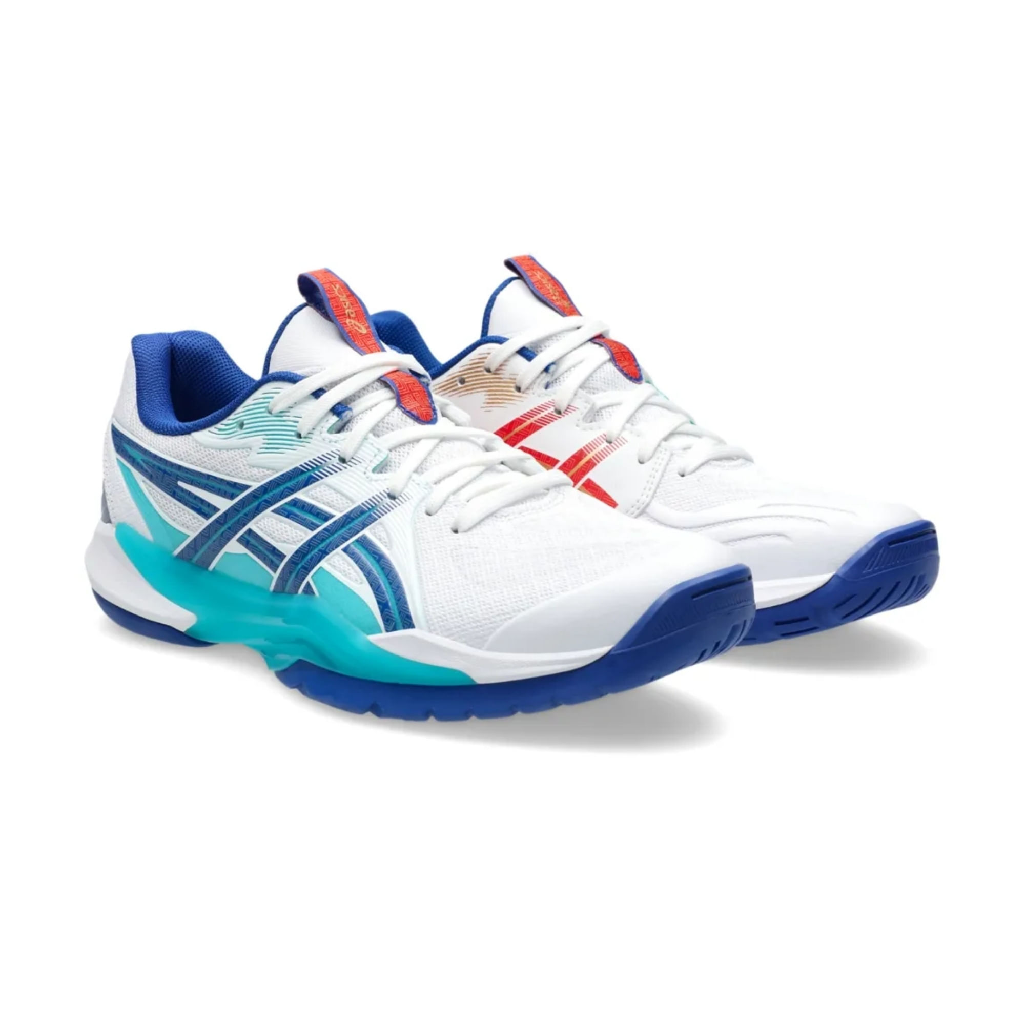 hot＆Break Tênis Asics Powerbreak FF Masculino - Branco/Azul - Bayard Esportes