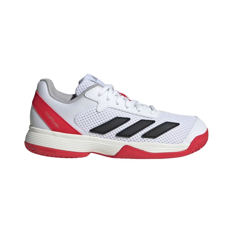 tênis-adidas-courtflash-tennis-infantil-branco-vermelho