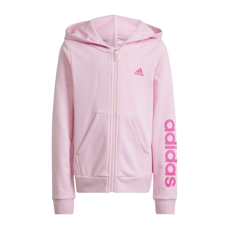 jaqueta-com-capuz-adidas-essentials-logo-linear-infantil-rosa