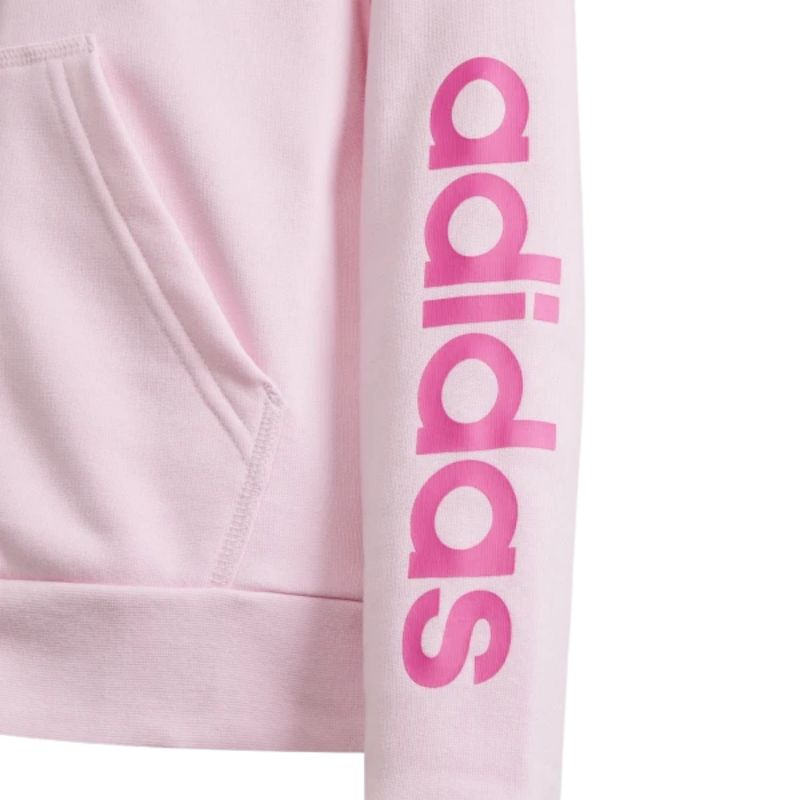 jaqueta-com-capuz-adidas-essentials-logo-linear-infantil-rosa