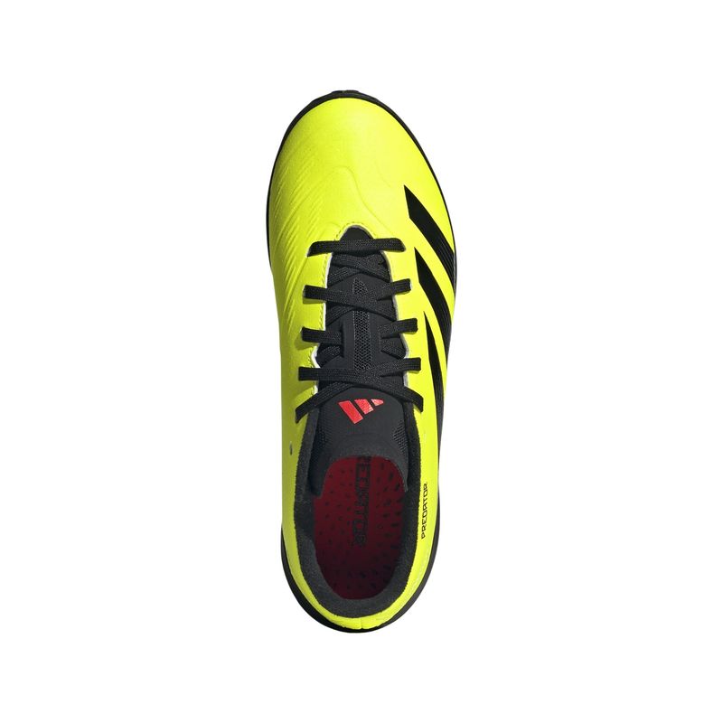 chuteira-society-adidas-predator-24-league-infantil-amarela-preta