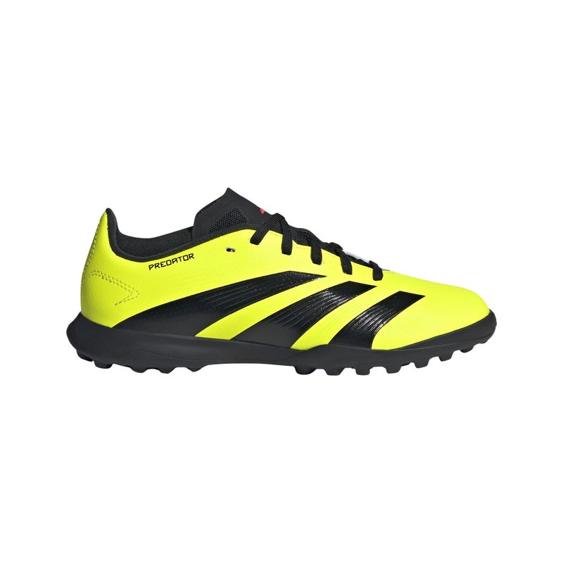 chuteira-society-adidas-predator-24-league-infantil-amarela-preta