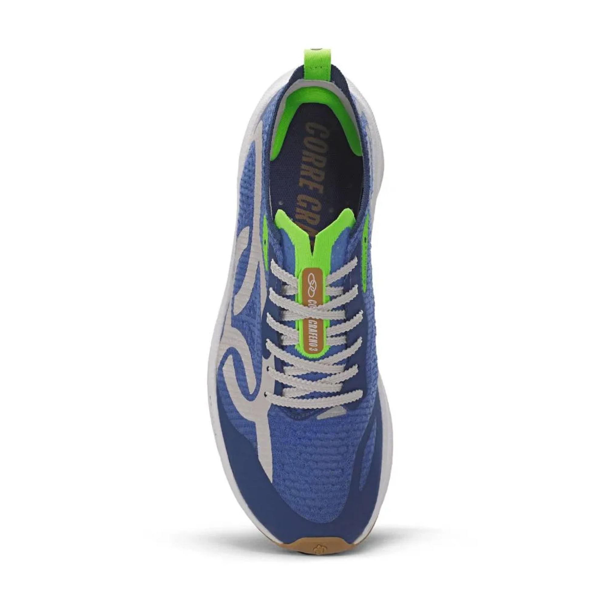 Tenis Olympikus Corre Grafeno 3 Unissex - Azul/Verde - Bayard Esportes