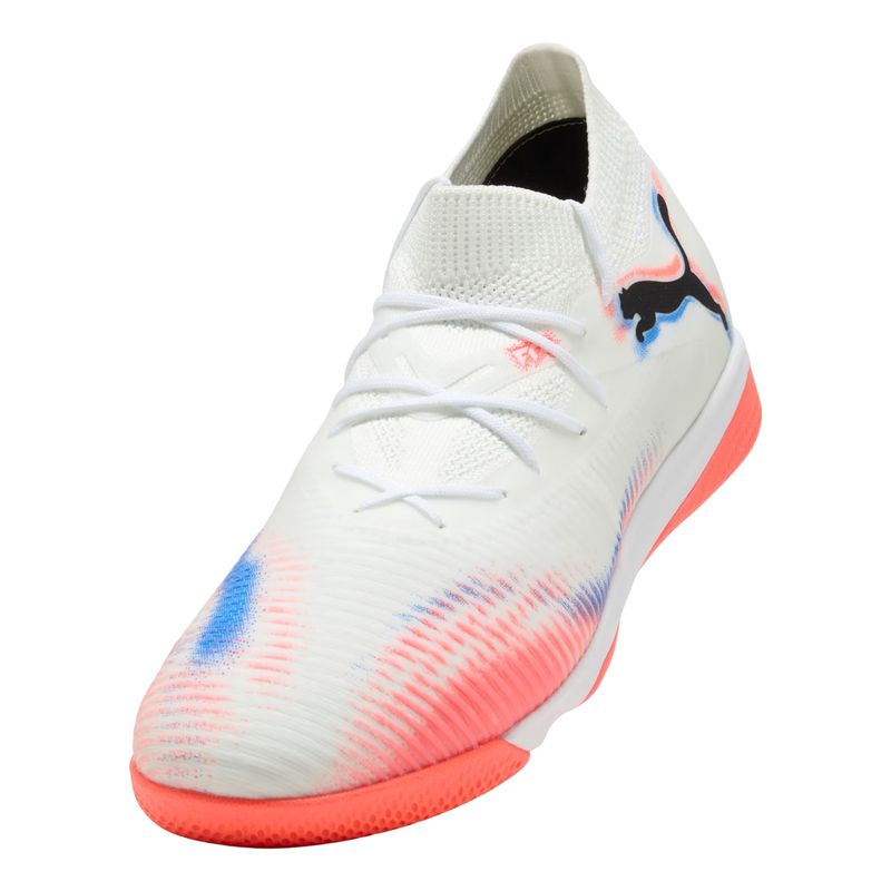 chuteira-futsal-puma-8-match-it-unissex-branca-laranja