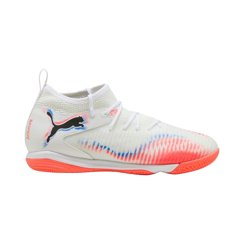 chuteira-futsal-puma-future-8-match-mid-it-infantil-branca-coral