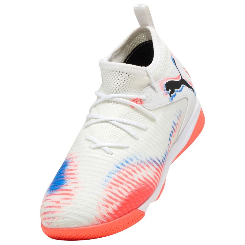 chuteira-futsal-puma-future-8-match-mid-it-infantil-branca-coral