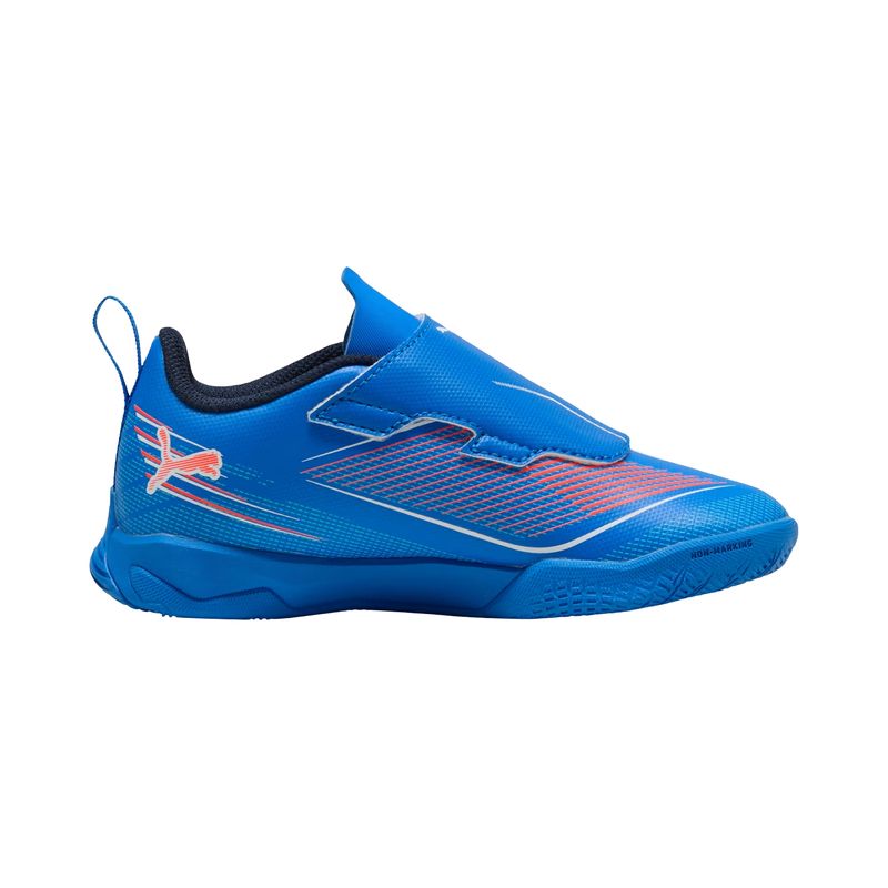 chuteira-futsal-puma-ultra-6-play-velcro-it-infantil-azul