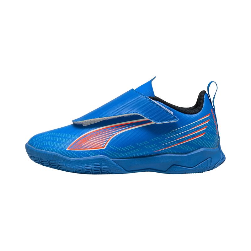 chuteira-futsal-puma-ultra-6-play-velcro-it-infantil-azul