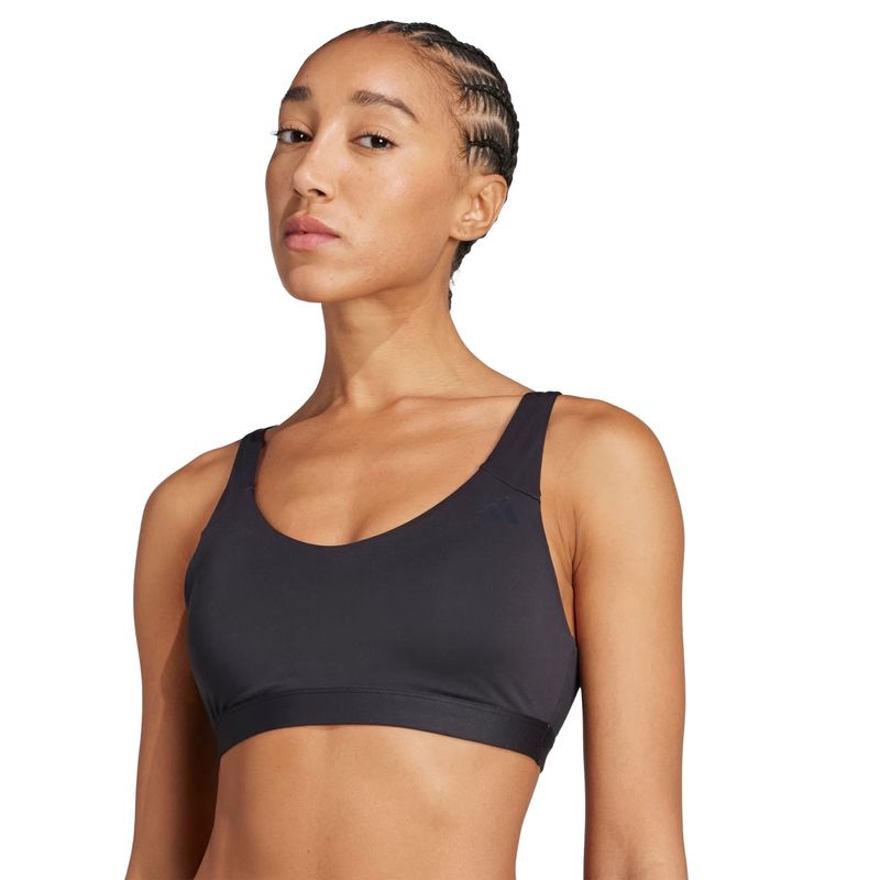 top-adidas-all-me-essentials-suporte-medio-feminino-preto