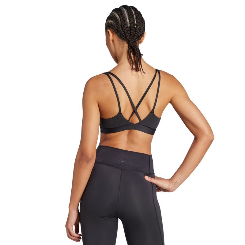 top-adidas-all-me-essentials-suporte-medio-feminino-preto