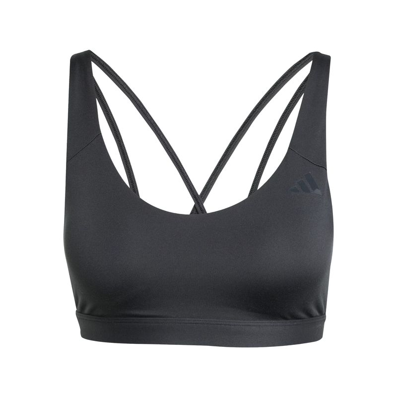top-adidas-all-me-essentials-suporte-medio-feminino-preto