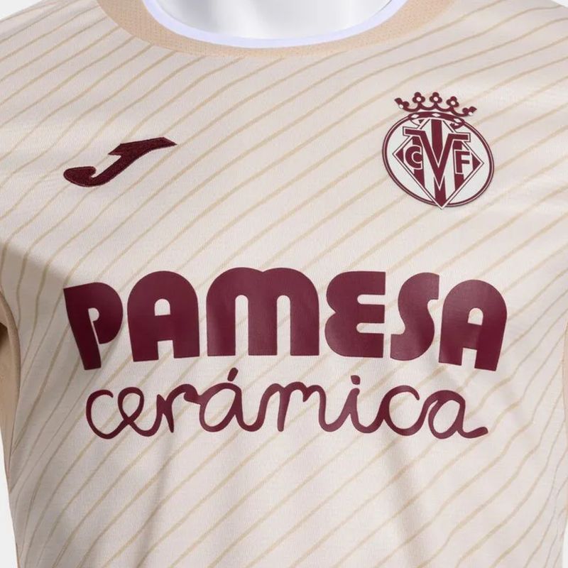 camisa-villarreal-ii-25-26-joma-infantil-bege
