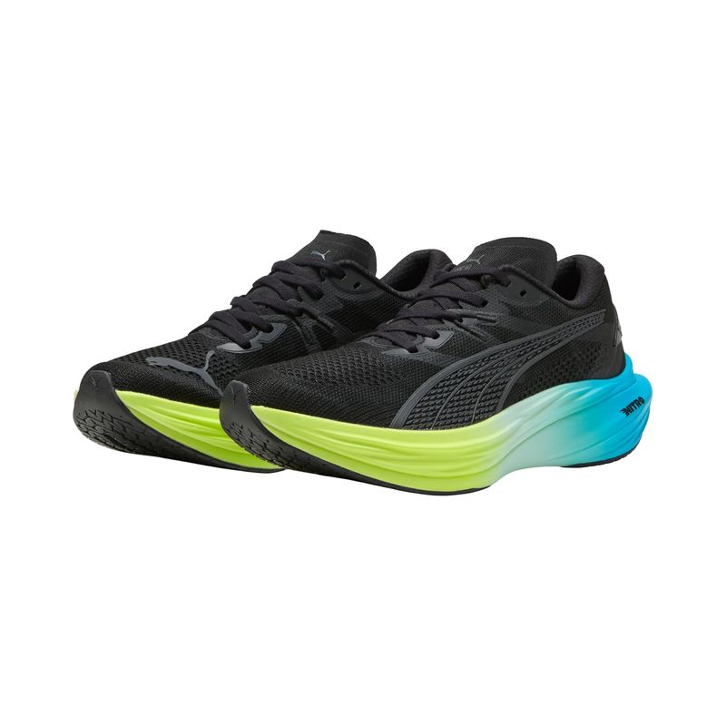 tênis-puma-deviate-nitro-3-masculino-preto-verde